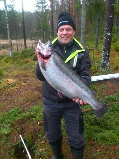 Foto: Tomas Ekman tar ledningen i berras största fisken tävling med den här fisken på 6.530. 
Han petar därmed ner broder peter frpn pallplats