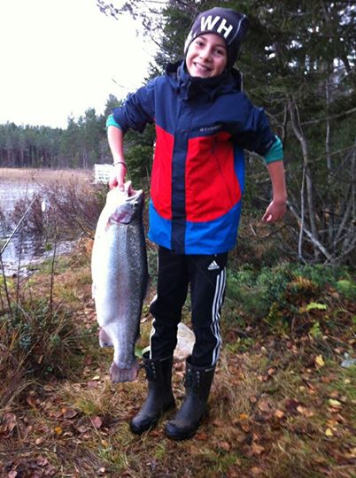 Foto: William Hansson hade bra fiske idag. Största på 5.68, samt en mindre på 4.5